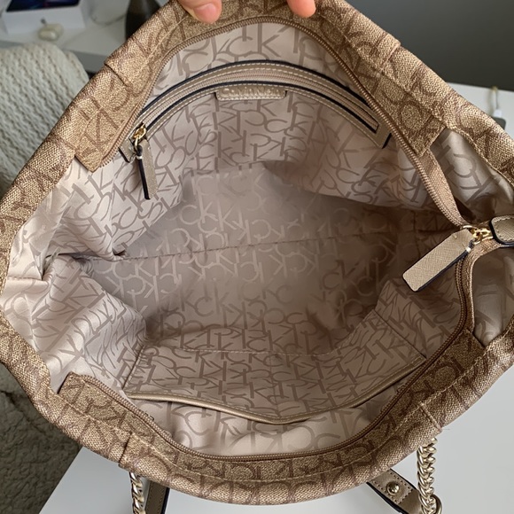 Calvin Klein CK Monogram Chain Tote - Picture 4 of 8